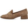 Women's Slip-ons Tamaris Block Heel Leather Brown