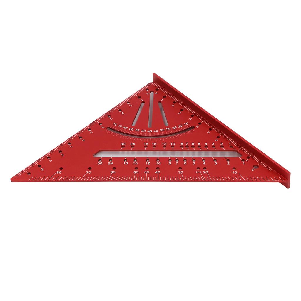 7 дюймов 90 градусов стропильный квадрат транспортир алюминиевый сплав деревообработка треугольная линейка многоугольная