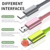 Эластичный зарядный кабель 3в1 iOS Type C USB C Micro USB для iPhone 12 13 14 5 6 7 8 X Samsung шнур автомобильные кабели для зарядки мобильных телефонов