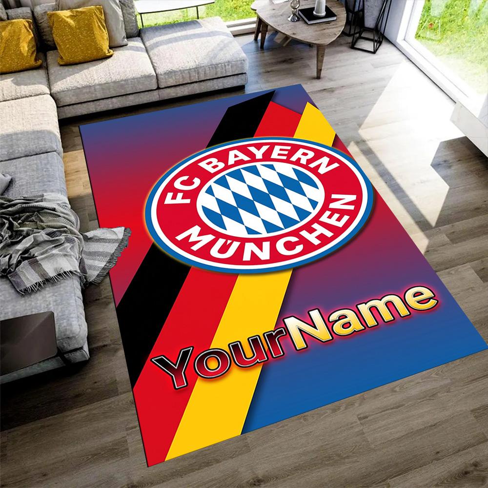 Bayern Munich Customize Your Name Area Rug Design for Kitchen Decorate room Foyer Bedrooms Anti-slip Rug Office home decor