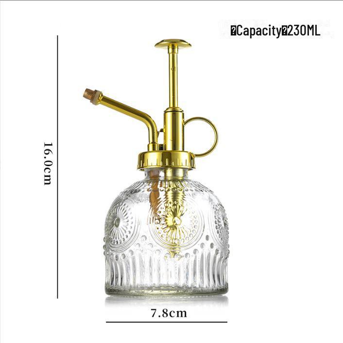 Ретро Подсолнух Стеклянная лейка и распылитель для сада