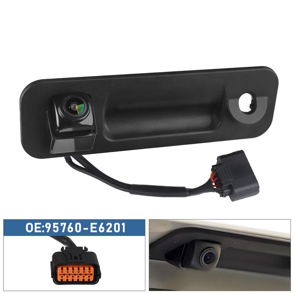 95760-E6201 Черный 12В 5А IP68 Камера заднего вида Камера заднего вида Переключатель багажника Пластик Металл Для Hyundai Sonata 2015 2016 2017