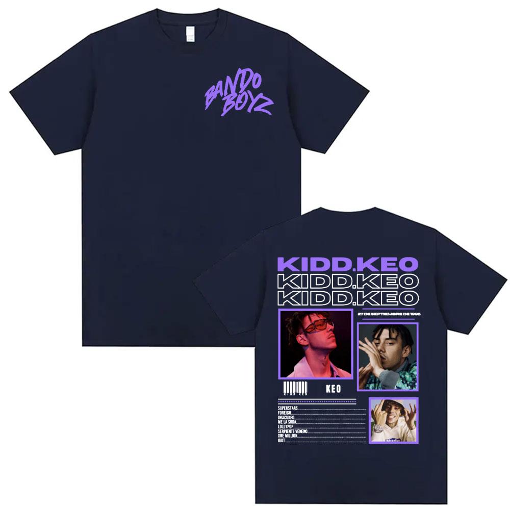 Rapper Kidd Keo Bando Boyz Tour Graphic T Shirts Unisex Women Fashion Hip Hop Streetwear T Shirt ONeck Cotton Short Sleeve Tshirt