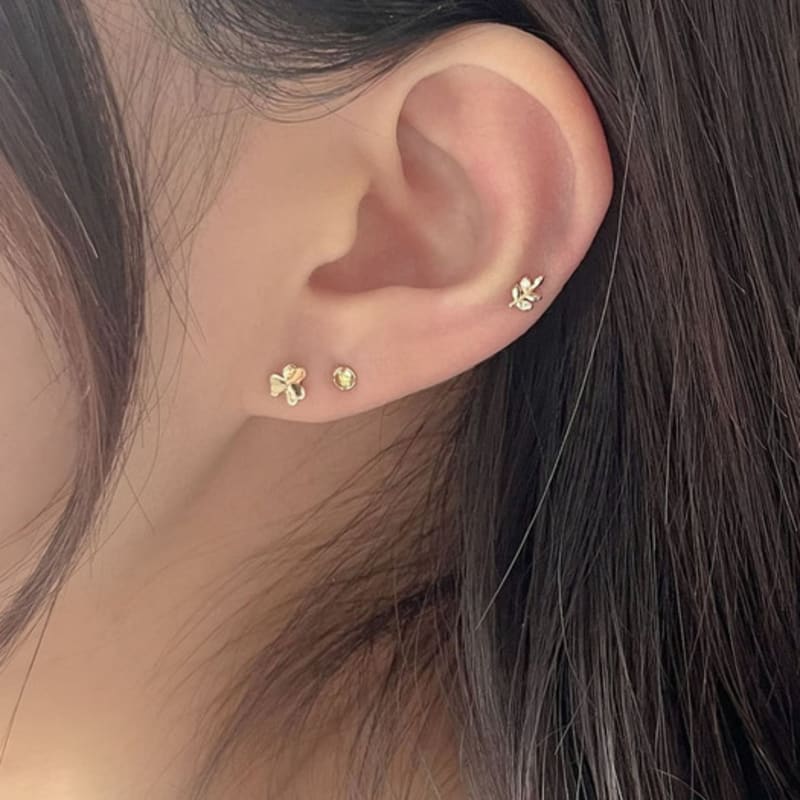 Youngglow 14k пирсинг-лист с фианитом