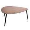 Lot de 2 tables basses façon Noyer "Mileo" Atmosphera