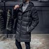 Трендовое брендовое пальто мужское весеннее, осеннее и зимнее свободное большого размера тренч средней длины и длинное пальто с хлопковой подкладкой мужской тренд осеннее с капюшоном