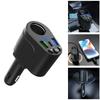 3 Ports Car Charger PD Type C Fast Car Charging With Digital Display Dual-port Car Phone Charger Power Adapter Bluetooth Car Charger Car Accessories
