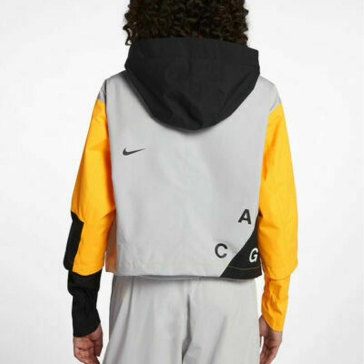 Nike Lab ACG Deploy Gore-Tex куртка со съемным капюшоном и ветрозащитной молнией Женская верхняя одежда желтый AJ0954-845