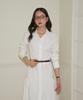 SALON DE YOHN Flare Long Shirt Dress_ White