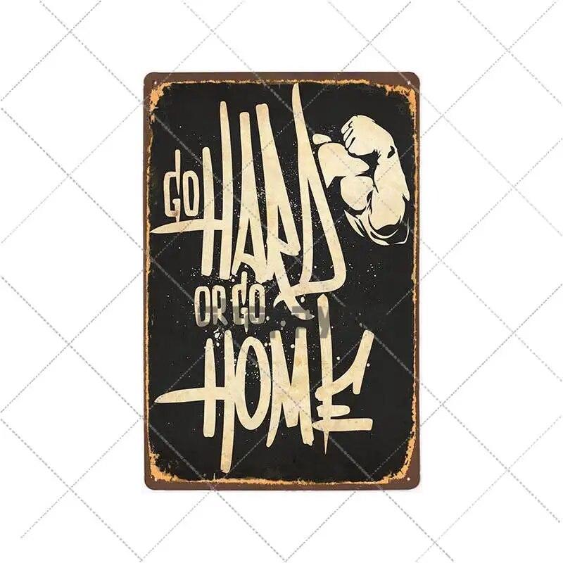 Правило для спортзала, металлический знак, фитнес, мотивационные цитаты, плакат, табличка для тренировки, человек, пещера, паб, бар, настенная декоративная винтажная тарелка 20x30 см