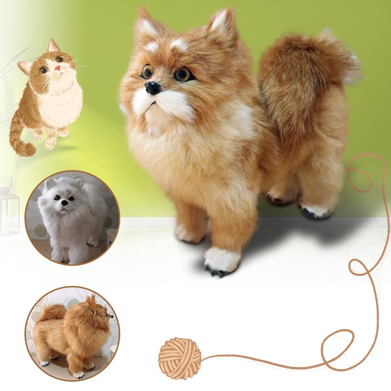 Симпатичная плюшевая собака Хироми, реквизит для фотосъемки, настольный автомобиль, домашний декор, украшение, подарок для детей