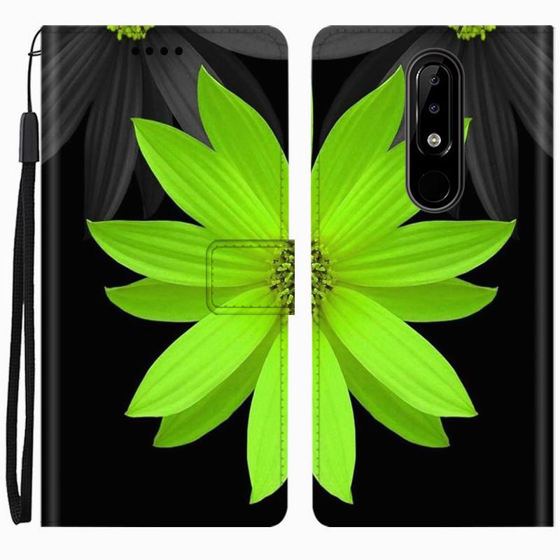 Для Nokia 5.1 Plus Чехол Кожаный Чехол-бумажник с откидной крышкой Для Nokia 5.1 Plus Чехол для телефона Для Nokia TA-1120 TA-1105 TA-1102 Чехол Fundas
