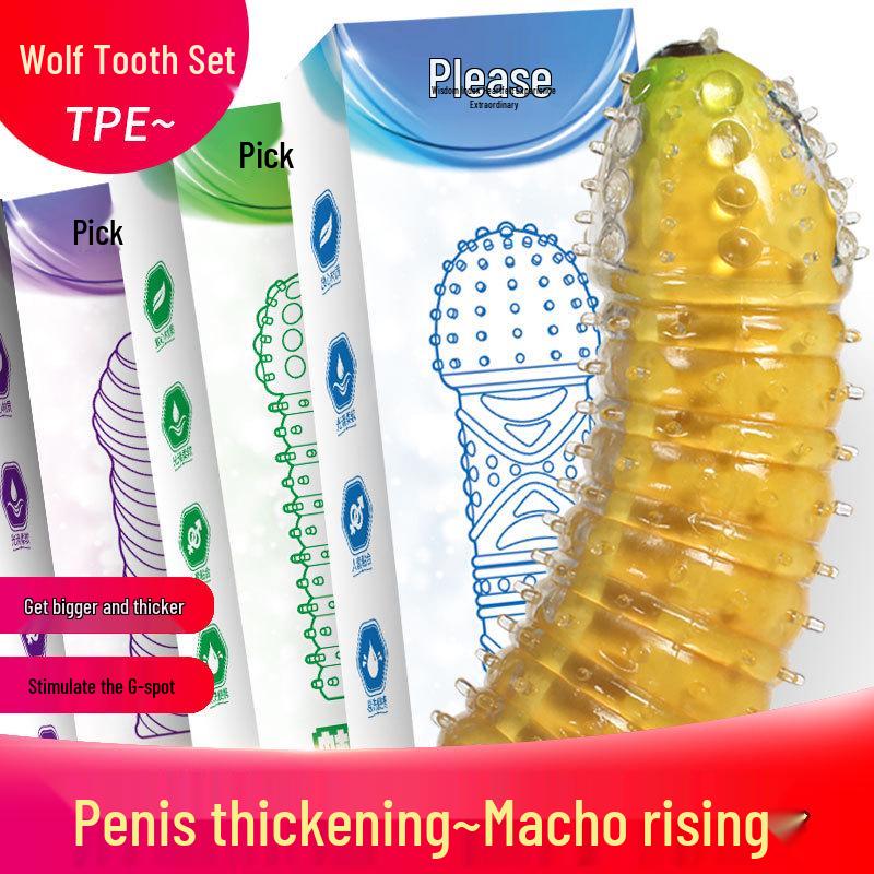 Men's Wolf Tooth Finger Cots: Fun Adult Products with Lizard, Scorpion, and Spider Covers
