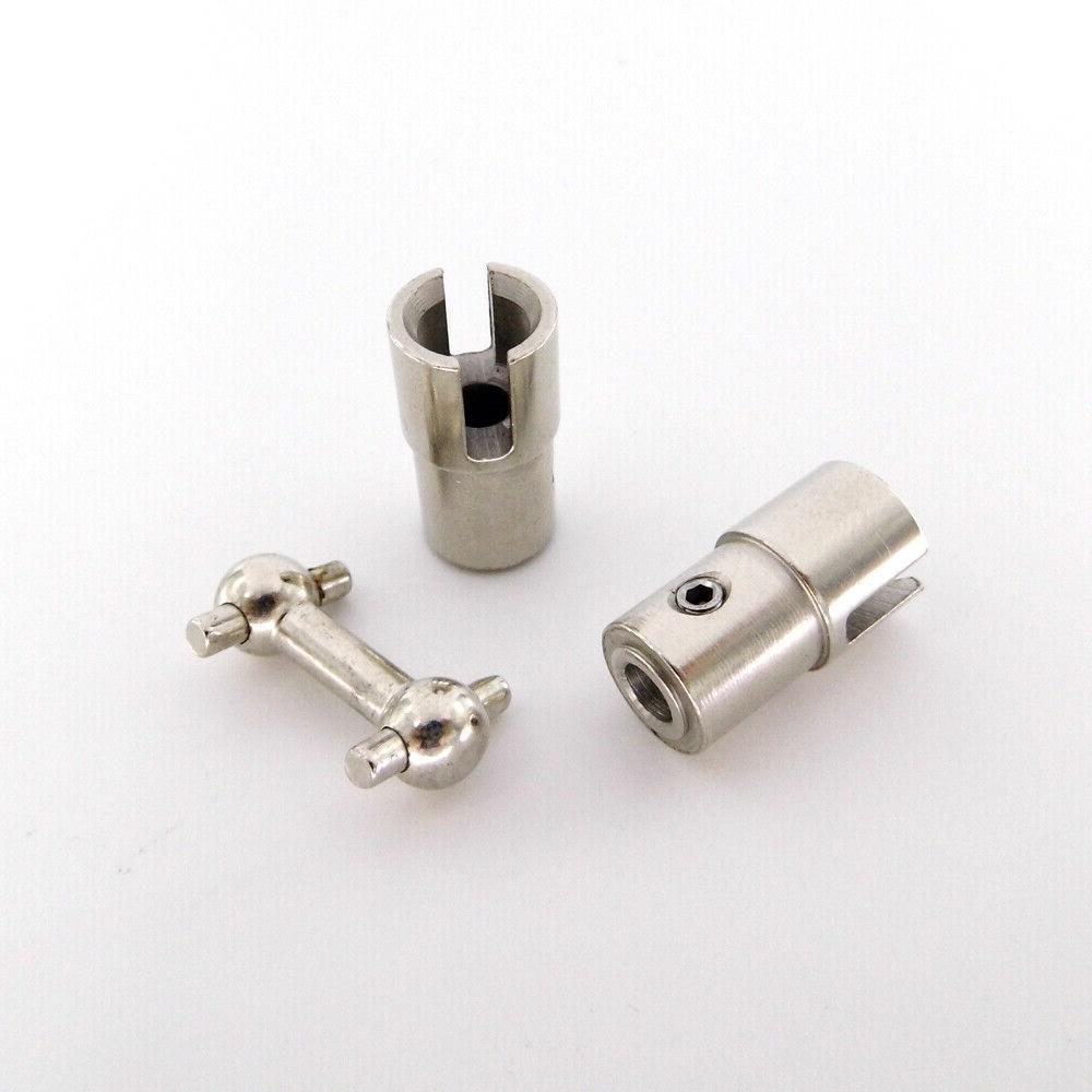 Stainless Steel Rotational Coupling Joint 4mm to 4mm for RC Boat Driveshaft Power Transfer with For Flytec Feilun Compatibility