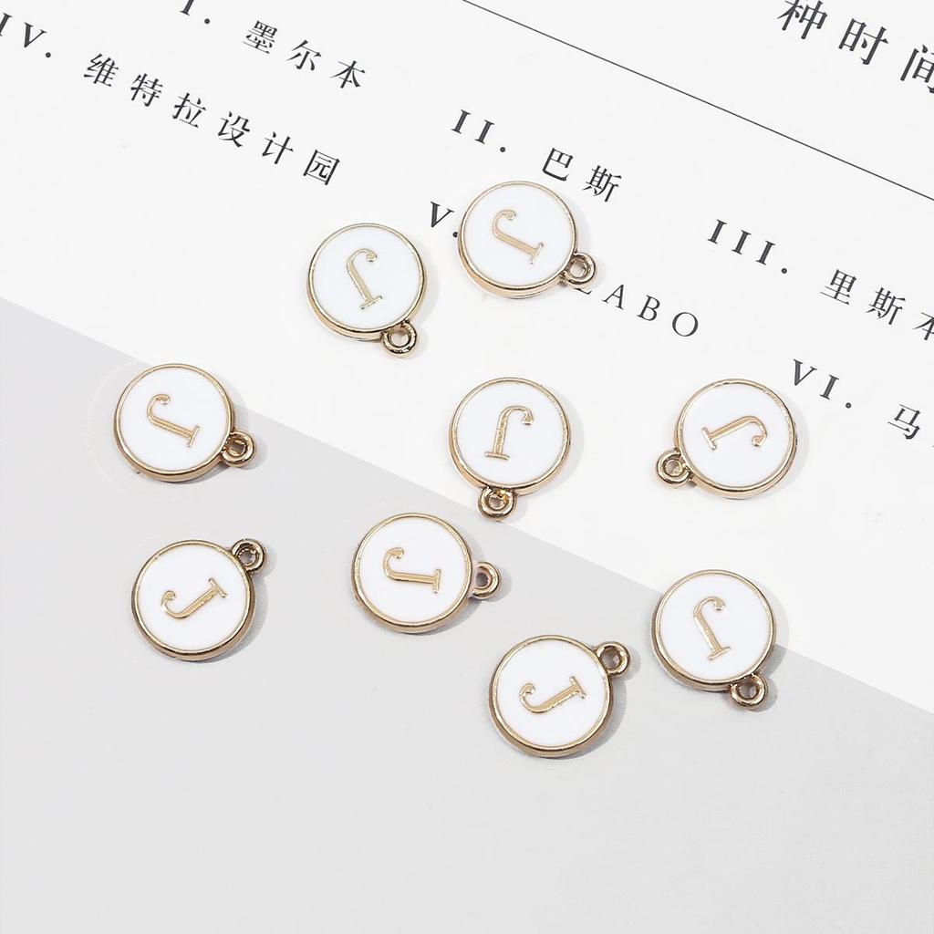 10 шт., металлическая эмаль, английские буквы, подвески, подвеска для самостоятельного изготовления ювелирных изделий, ожерелье, браслет, аксессуары