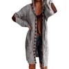 Plus Size Cardigan For Women, Long Open Front Chunky Knit Sweaters Elbow Patch Long Sleeve Outerwear Coat