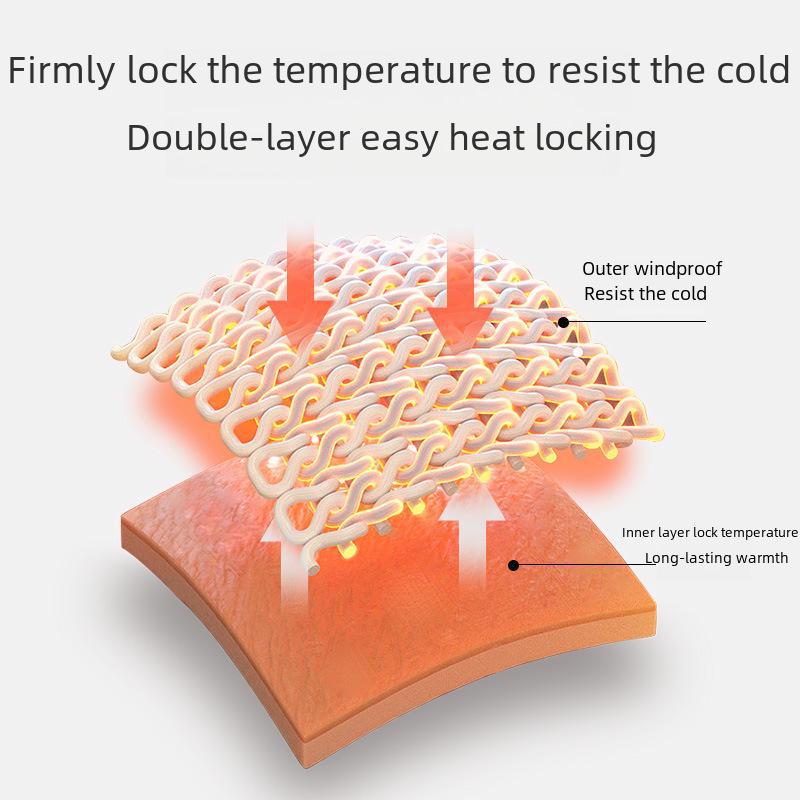 Men's Winter Windproof Ski Earmuffs for Outdoor Sports and Cycling, Double-Layer Headband Warmth - DEZ37