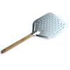 Pizza Shovel 12inch Metal Non-Stick Pizza Peel with Wood Handle Cake Lifter Transfer Tray for Homemade Baking Pizza Bread