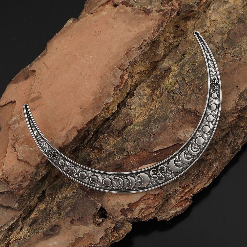 Alloy Retro Moon Hairpin Exquisite Carving Gothic Hairpin Ancient Style Hairpins Women Accessory
