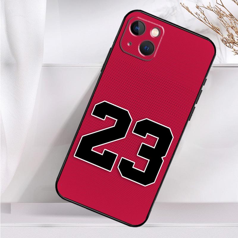 Чехол для телефона с баскетбольным номером 23 для iPhone 16 15 14 13 12 11 Pro Max Mini X XR XS Max 7 8 Plus