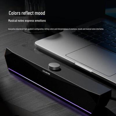 COLORFUL Игровые настольные проводные колонки CF100 RGB, штекер CN (адаптер в комплекте) (Китайская версия)