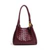 Versatile Woven Bucket Bag, Hand-held Parachute, Crossbody Women's Bag, Two-piece Set, Mother and Child Single-shoulder Underarm Bag