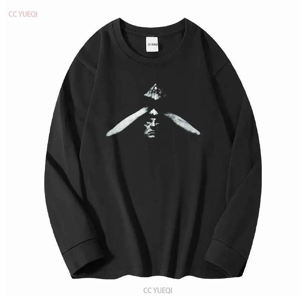 Винтажная футболка Y2K Алистер Кроули р. XL Телема Оккультизм Магия Золотая Заря с длинным или коротким рукавом винтажная стиранная унисекс