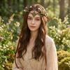 Фэнтезийная эльфийская корона-диадема, головной убор феи, тиара эльфа-феи, аксессуары для костюма