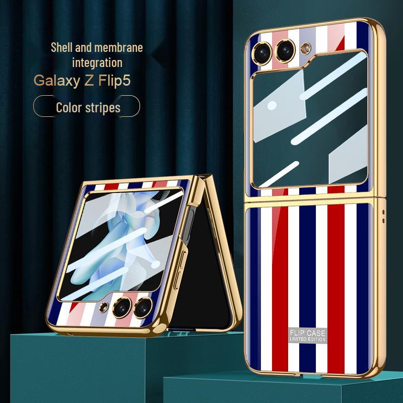 Электролитический защитный чехол для Samsung Z Flip5 - Цветной, ударопрочный чехол для телефона