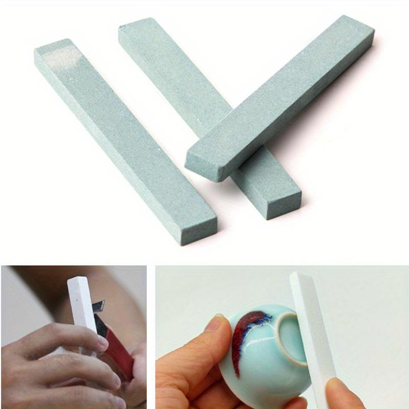 1/3 шт. керамические инструменты, полировальный камень, маленький грубый шлифовальный керамический точильный камень, керамическое дно, липкая глазурь, полировальные шлифовальные инструменты