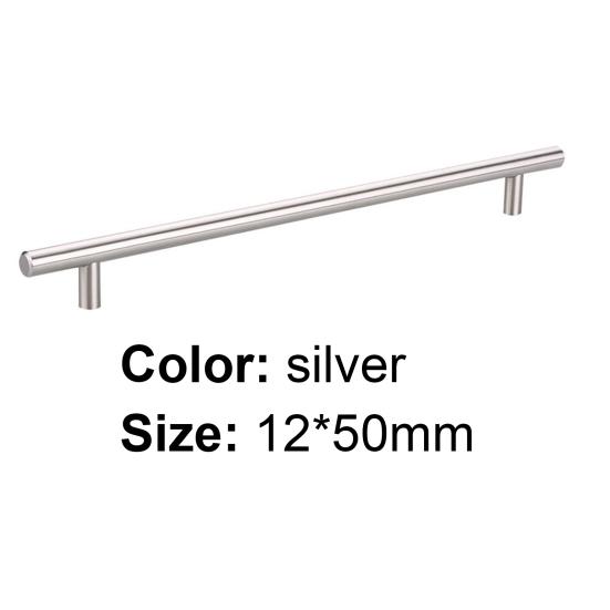 Практичная полая Т-образная ручка из нержавеющей стали 12 мм для кухонного шкафа