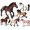 Simulation Animals Horse Racing Models Action Toy Figures Solid Collection Model