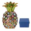 Ananas Trinket Box Mini Size Rhinestone Alloy Vivid Colors Wide Application Bejeweled Box for