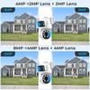 360° Dual-Screen Wireless Binocular Security Camera with Night Vision