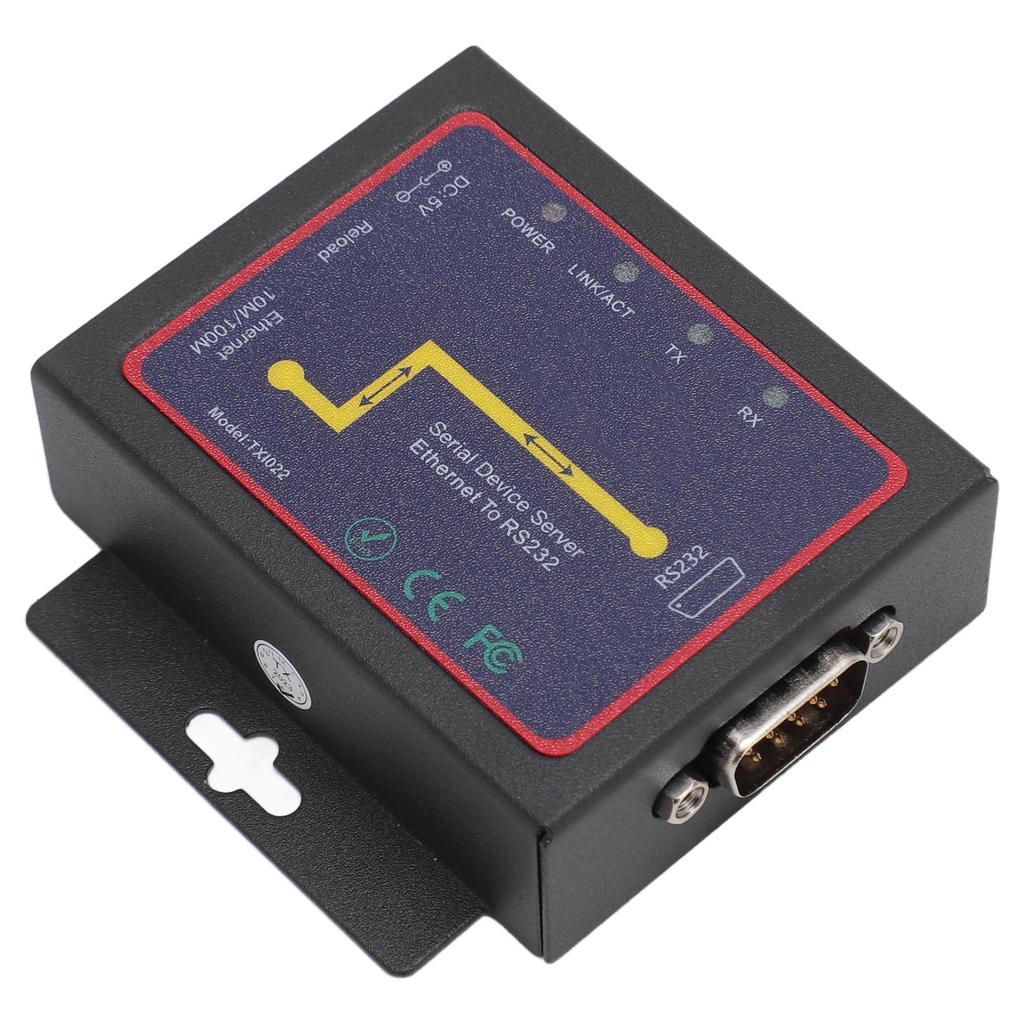 TXI022 RJ45 To RS232 Serial Network Adapter Bi Directional Transfer TCP IP Serial Network Adapter