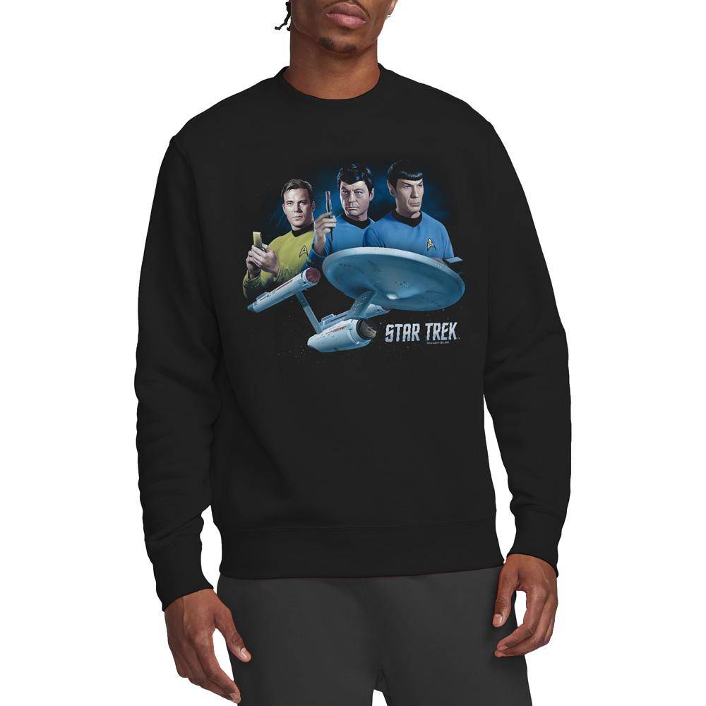 Star Trek Unisex Adult Main Three Sweatshirt