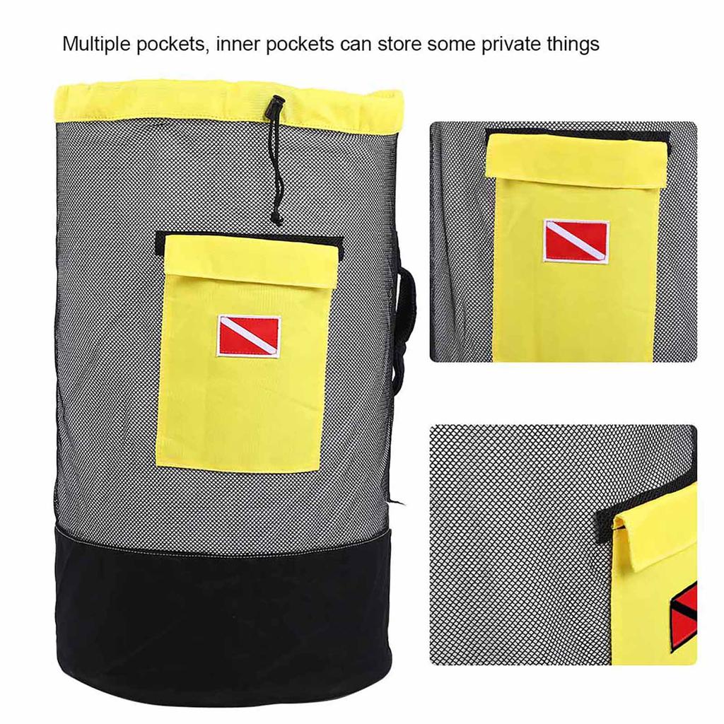 80 л Большая Вместимость Сумка для Дайвинга Рюкзак для Плавания для Дайвинга на Открытом Воздухе Дрифтинга (Черный + желтый)