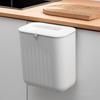 Мусорное ведро с крышкой, настенное, без отверстий, кухонный ящик для хранения, мусорное ведро для ванной комнаты, прачечная
