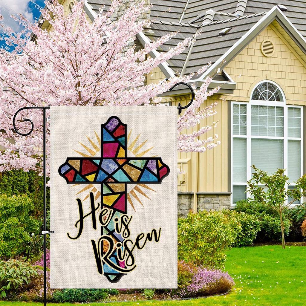 Easter Garden Flag 11.8×17.7 Inch Vertical Double Sided Decorative Welcome Easte