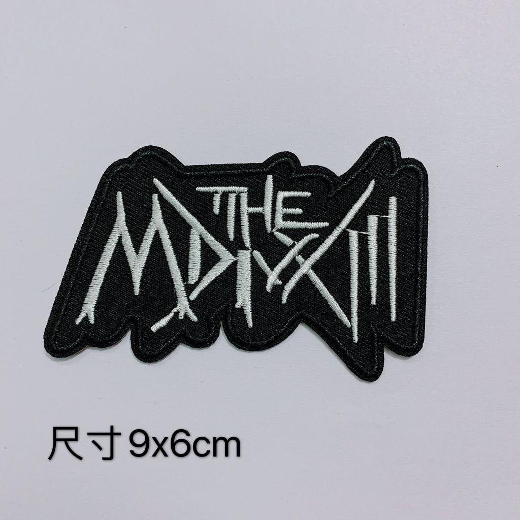 Black And White Punk Badge, Clothes Patch Decoration, Badge Badge Cloth Sticker, Computer Embroidery Adhesive Sticker
