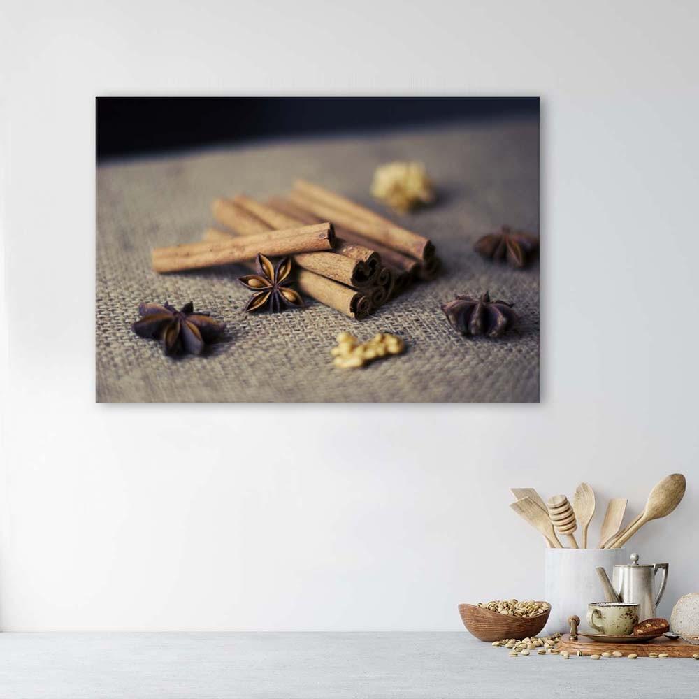 Canvas print, Cinnamon sticks for the kitchen