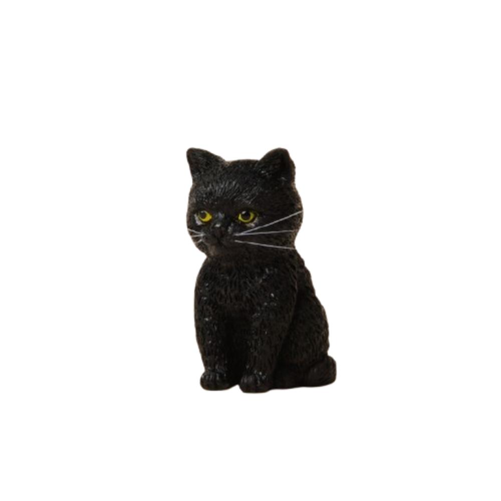 Мультяшные статуэтки кошек, фигурки, кошка с тигровыми пятнами, украшение для микро-ландшафта