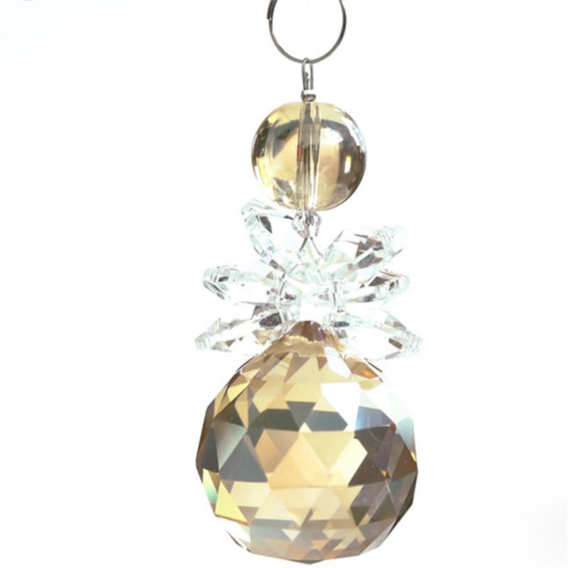 Хрустальный ангел, подвесной красивый цветной хрустальный цветок, кулон, украшения, восьмиугольный