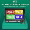 AHD1920x1080P 7-дюймовый IPS грузовик автобус 4CH автомобильный видеорегистратор парковочный монитор с 4 каналами передняя задняя левая правая AHD автомобильная камера