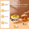 Dustproof Candy Snack Tray Double Layer Divided Serving Tray with Lid Pumpkin Snack Holder  Women