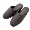 L Dimensions Approximately Checker Senko Antibacterial Vinyl Slippers for Guests and Business Also Recommended for and [Gray (inner 26.5cm)] Use.