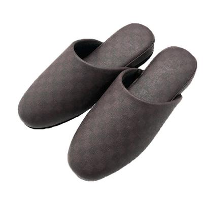 Размер L примерно Тапочки из антибактериального винила Checker Senko для гостей и бизнеса Также рекомендованы для и [Серые (внутренний 26,5 см)] использовать.