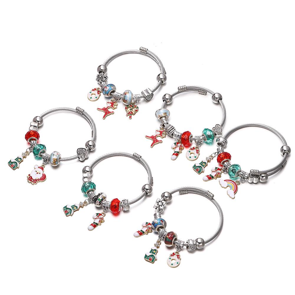 Модный европейско-американский браслет в стиле Панджиа с бисером и стразами для женщин