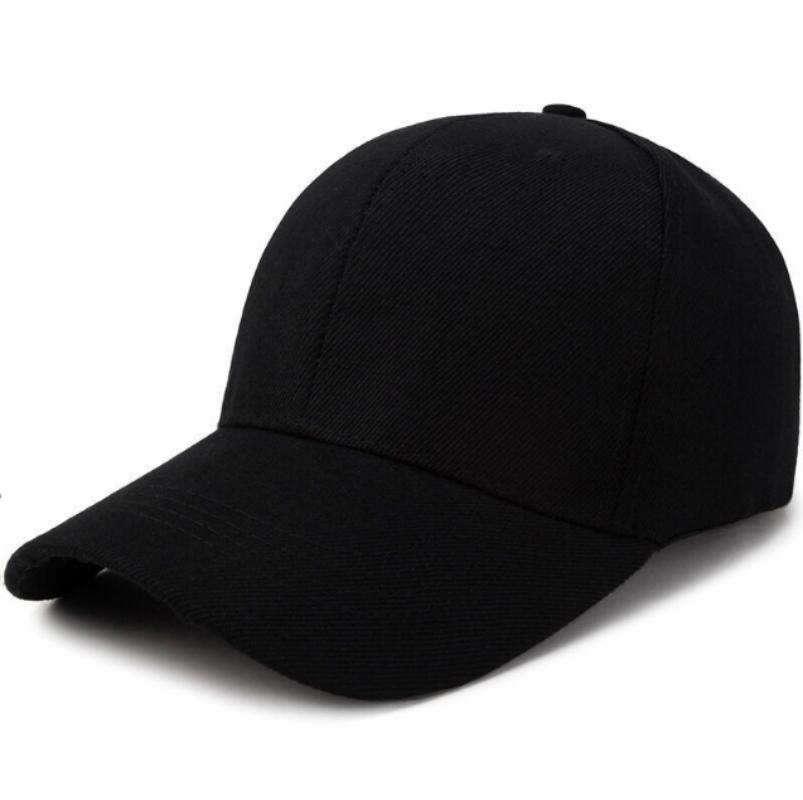 Unisex Couple Solid Color Baseball Cap Adjustable Casual Hats Cotton Women Men Snapback Caps