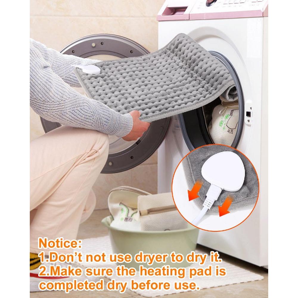30 X 60 Cm Heating Pad with Automatic Shut-Off and 9 Temperature Levels Heating Pad with Automatic Shut-Off 4 Timing Settings, Machine Washab